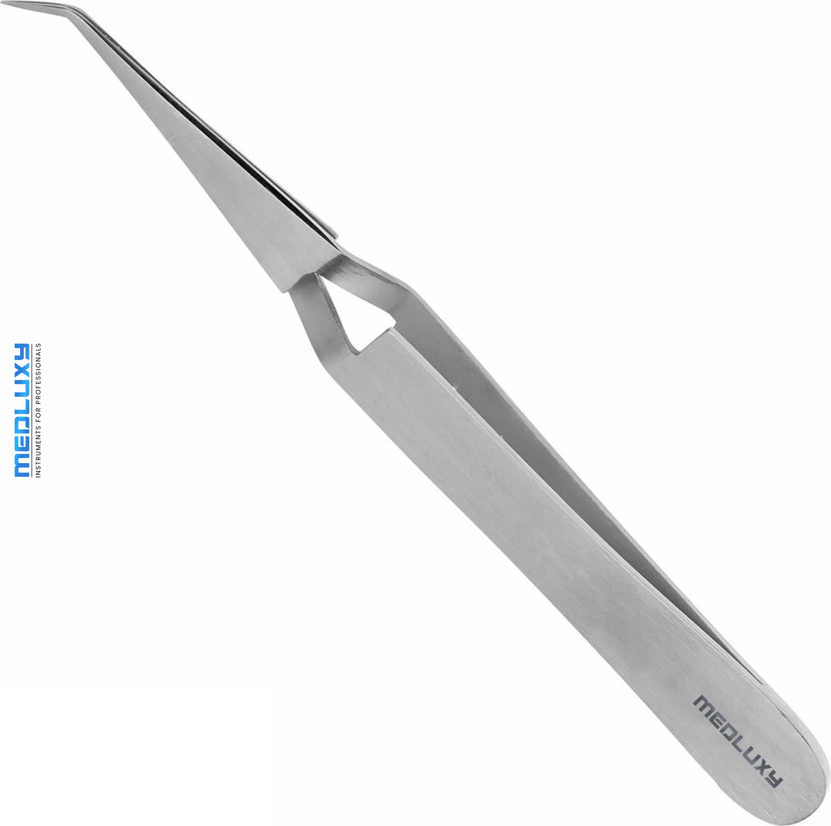 Medluxy Pro - Hobbypincet - 16 cm - Gekruist -Klem pincet- Gebogen fijne punt